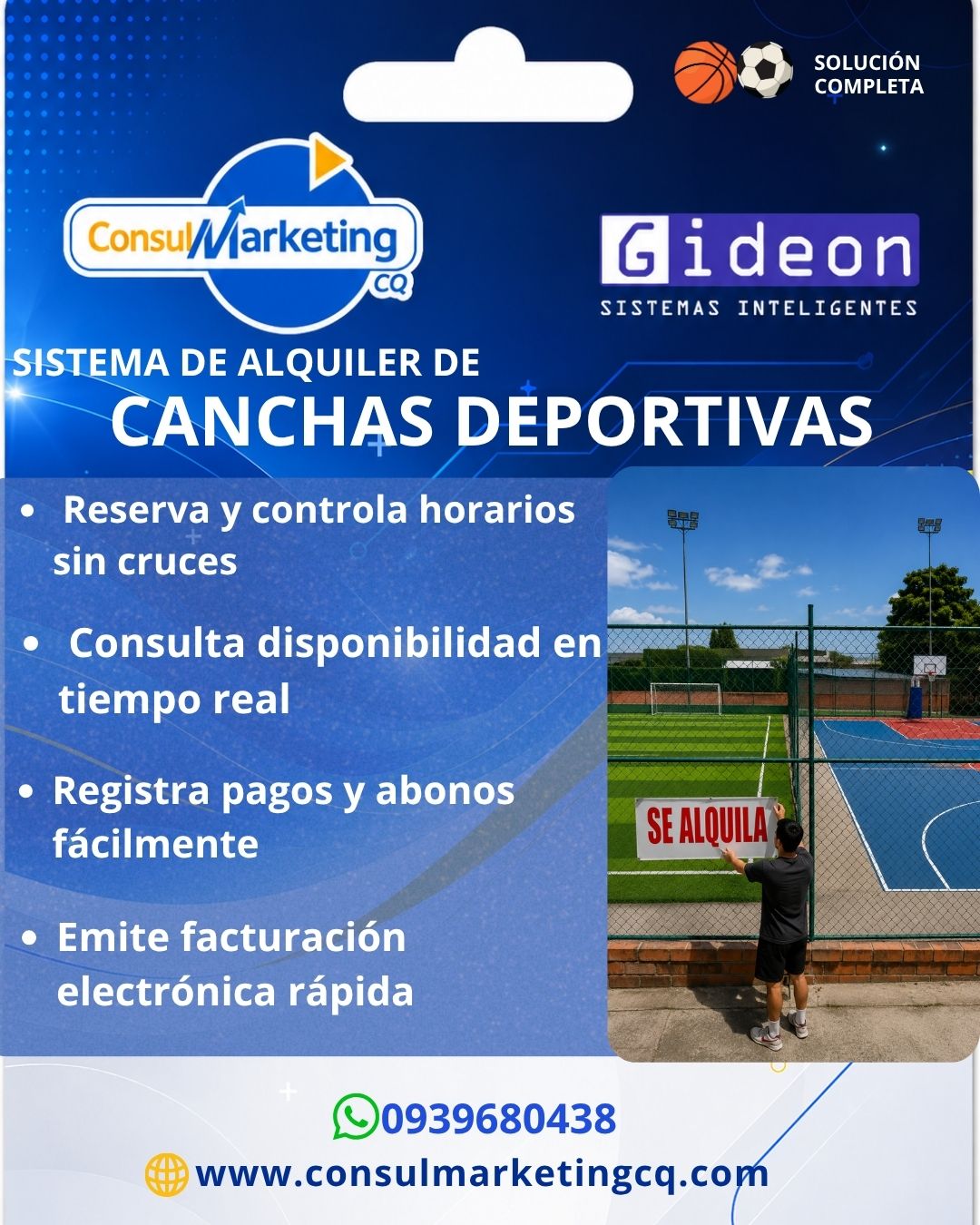 Alquiler De Canchas Deportivas